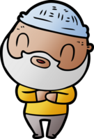 homme barbu de dessin animé png