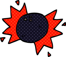 cartoon doodle bowling ball png