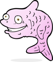 Cartoon glücklicher Fisch png