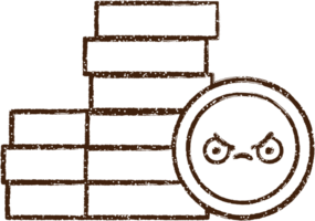Pile Of Money Charcoal Drawing png