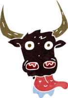 cara de vaca de dibujos animados png