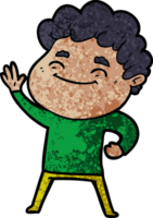 hombre amable de dibujos animados png