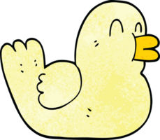 cartoon doodle happy duck png