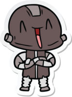 pegatina de un robot de dibujos animados png