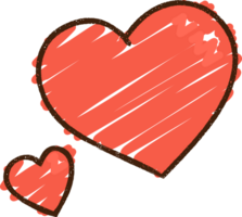 simboli del cuore disegno con il gesso png