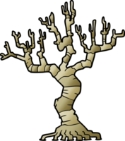 arbre mort de dessin animé png