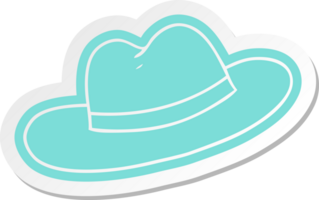 cartoon sticker of a hat png