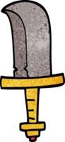 punhal velho do doodle dos desenhos animados png