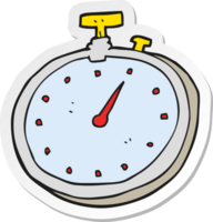 sticker of a cartoon stopwatch png