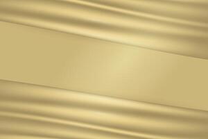 texture of silk, satin, drapery fabric on luxurious background. Portiere, curtain of light golden color vector