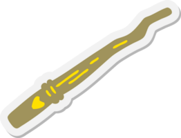 trä- magi wand klistermärke png