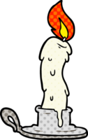 cartoon spooky old candle png