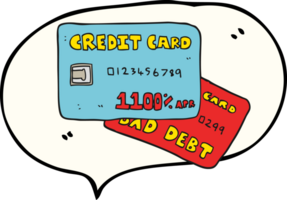 drawn speech bubble cartoon credit cards png