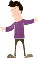 cartoon curious man png