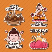 Greetings Of Vesak Day Sticker vector