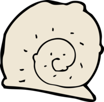 concha de caracol de desenho animado png