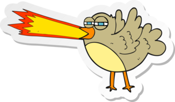 Aufkleber eines Cartoon-Vogels png