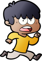 worried cartoon boy png