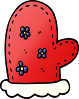 cartoon doodle oven mitts png