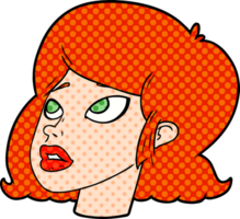 cartoon redhead girl png