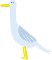 piatto colore illustrazione di uccello png