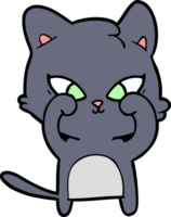 gato bonito dos desenhos animados png