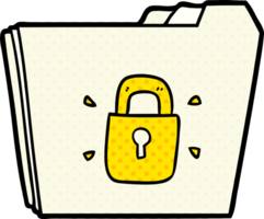 cartoon locked files png