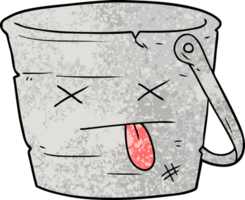 kicked the bucket cartoon png