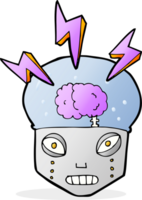 Cartoon cleverer Roboter png