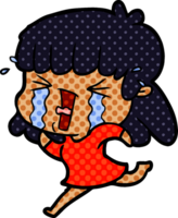 cartoon woman in tears png