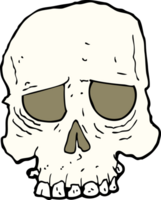 cartoon spooky skull png