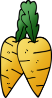 cartoon doodle organic carrots png