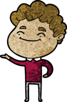 hombre amable de dibujos animados png