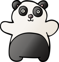 Cartoon-Doodle glücklicher Panda png