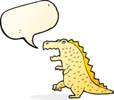 dinosaurio de dibujos animados con burbujas de discurso png