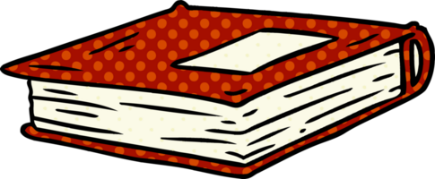 hand drawn cartoon doodle of a red journal png