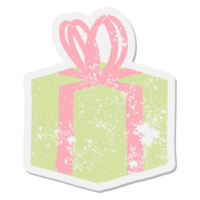 wrapped gift grunge sticker png