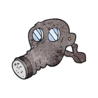 textured cartoon gas mask png