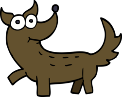 chien de griffonnage de dessin animé png