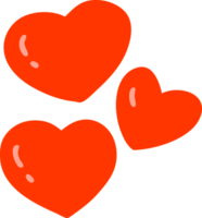 set of love hearts png