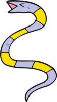 serpent de dessin animé sifflant png