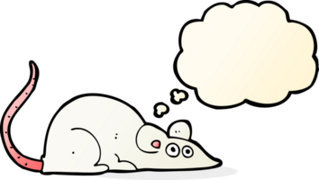 cartoon mouse with thought bubble png