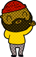 hombre barbudo de dibujos animados png