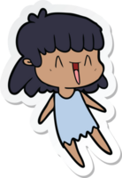 sticker of a cartoon woman png