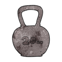 texturiert Karikatur 20kg Kessel Glocke png