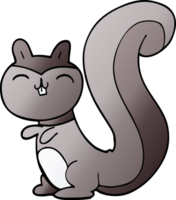 cartoon doodle happy squirrel png