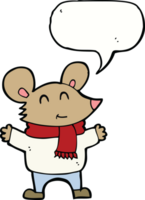 rato de desenho animado com balão png