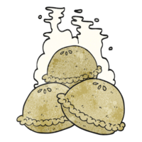 drawn texture cartoon hot pies png