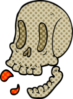crâne de griffonnage de dessin animé png