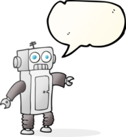 gezeichnet Rede Blase Karikatur Roboter png